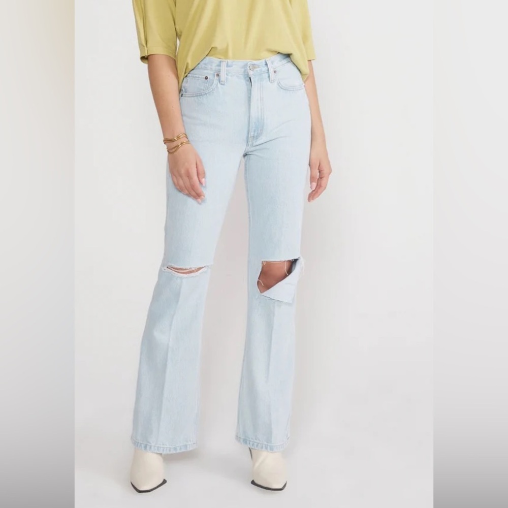 ÉTICA Sasha Modern Flare Jean in Sea Breeze NWT